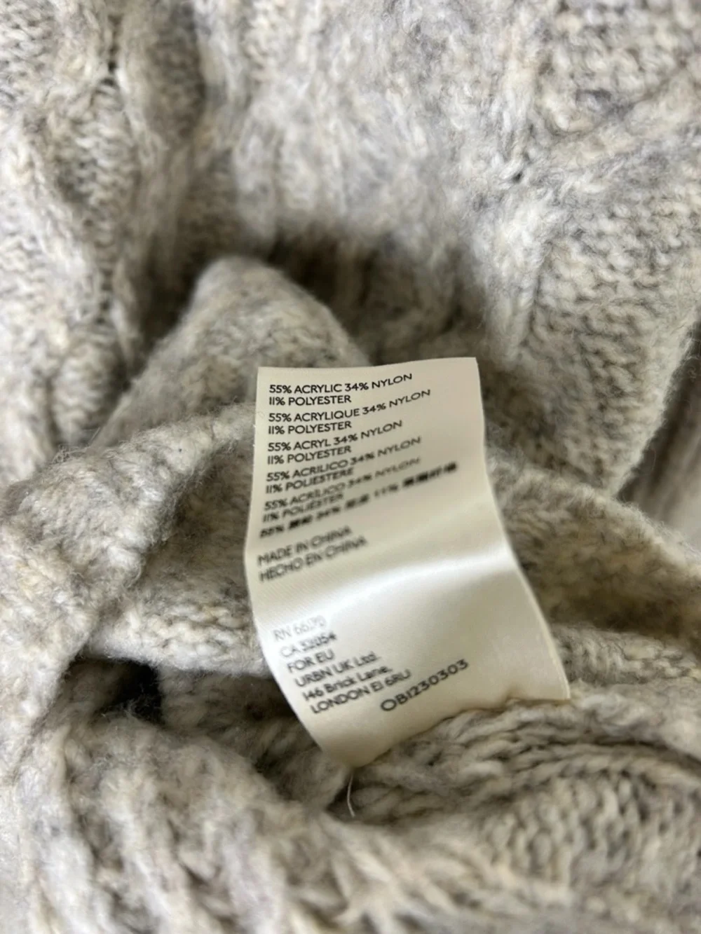 Free People Molly Cable Knit Cardigan Gray XS Button Boho Sweater